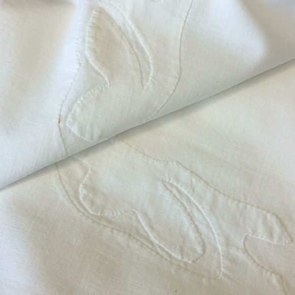 FINAL SALE PRICE Vintage White Design Flat Sheet & Pillow Case - Picture 4 of 4